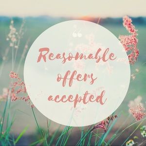 All prices are negotiable - make me an offer!